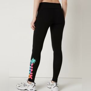 Victorias Secret Pink Tropical Shine Leggings. Brand New 💎
